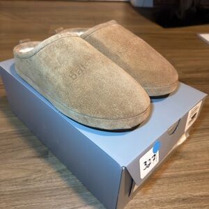Balenciaga Tan Suede Loafers